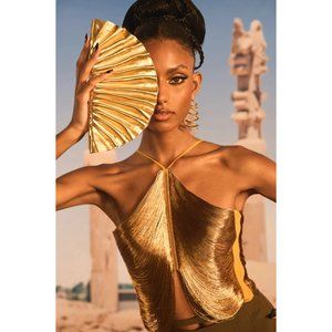 CULT GAIA QUELLA TOP IN GOLD